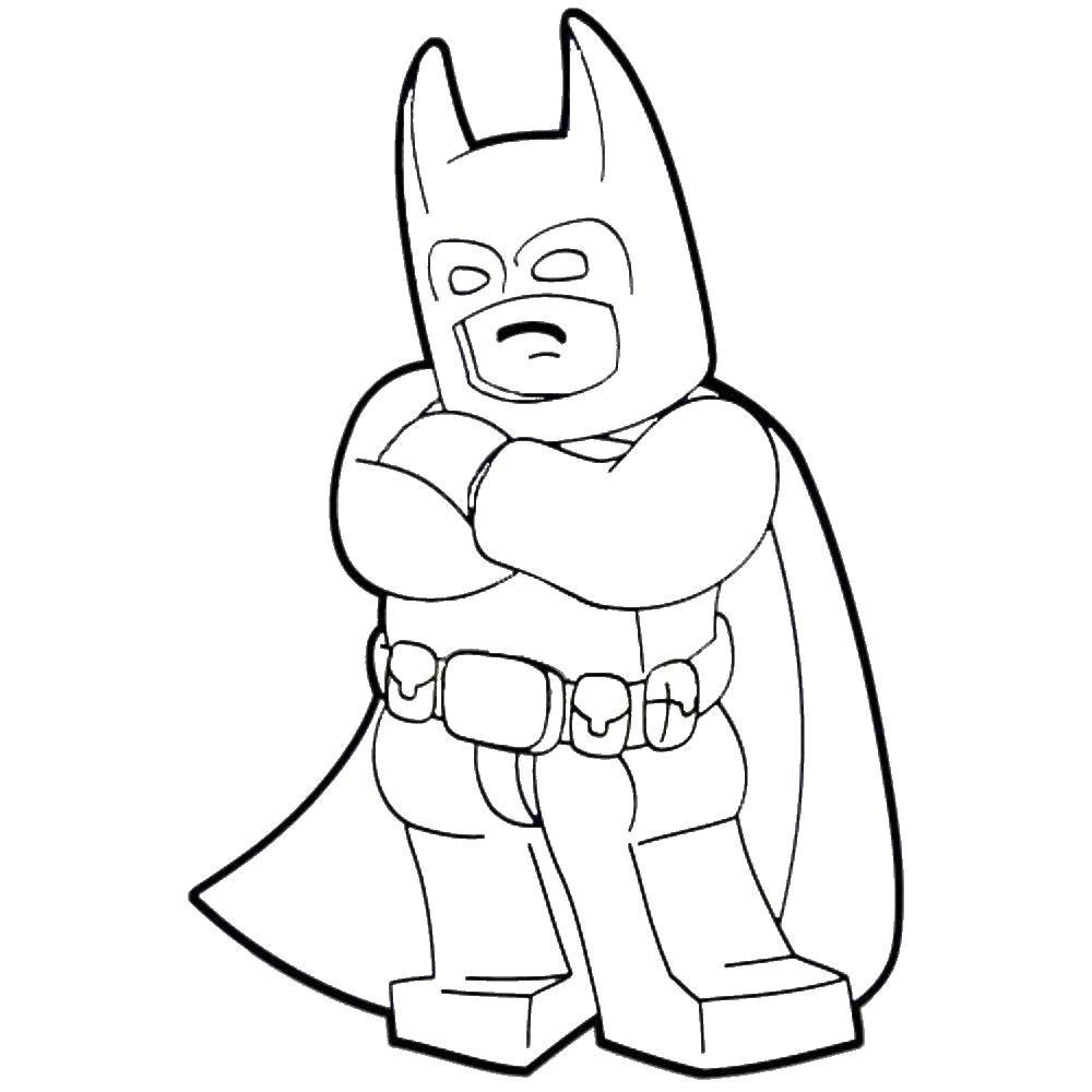 Coloring Disgruntled Batman. Category cartoons. Tags:  cartoons, movies, superheroes, Batman.