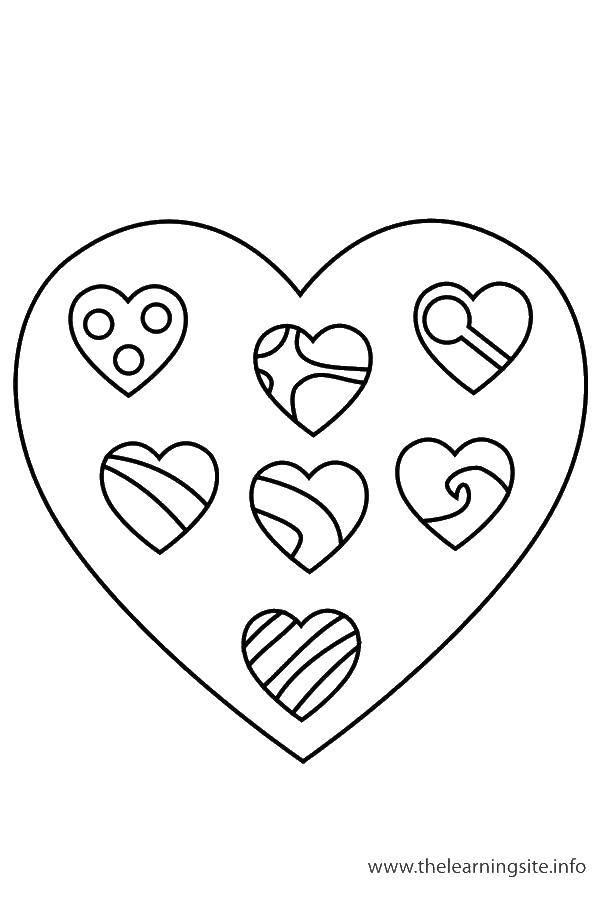 Coloring Heart. Category I love you. Tags:  heart shape.