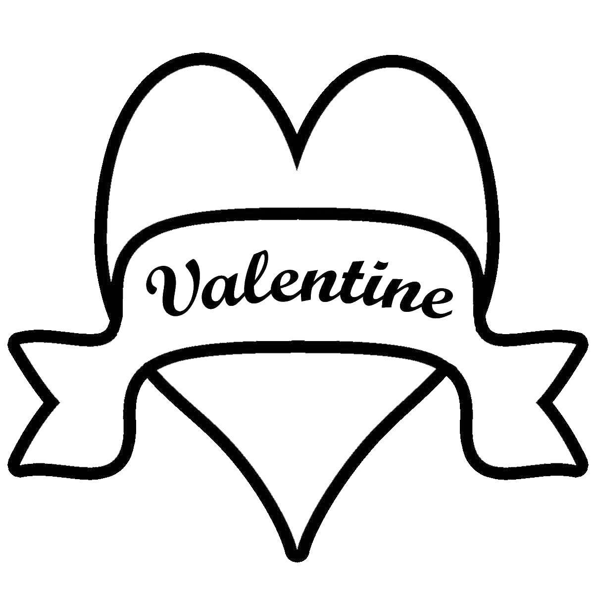 Coloring День святого валентина. Category праздник. Tags:  праздник, день Святого Валентина, любовь, сердце.