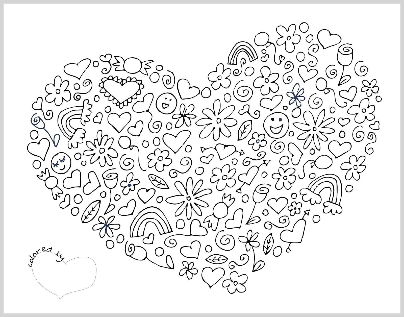 Coloring Fun heart. Category Hearts. Tags:  Heart, love.