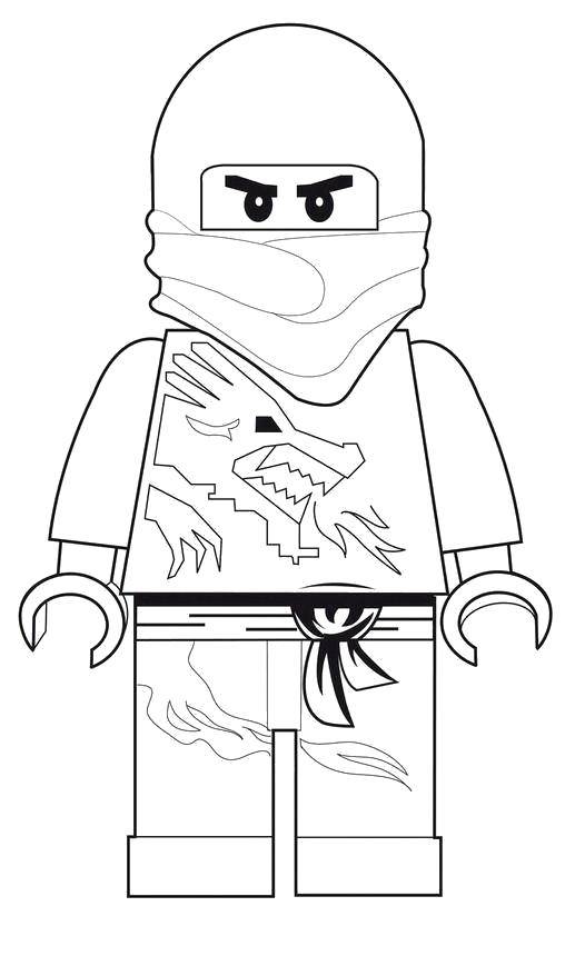 Название: Раскраска Ниндзя из конструктора лего. Категория: Лего. Теги: Конструктор, Лего.