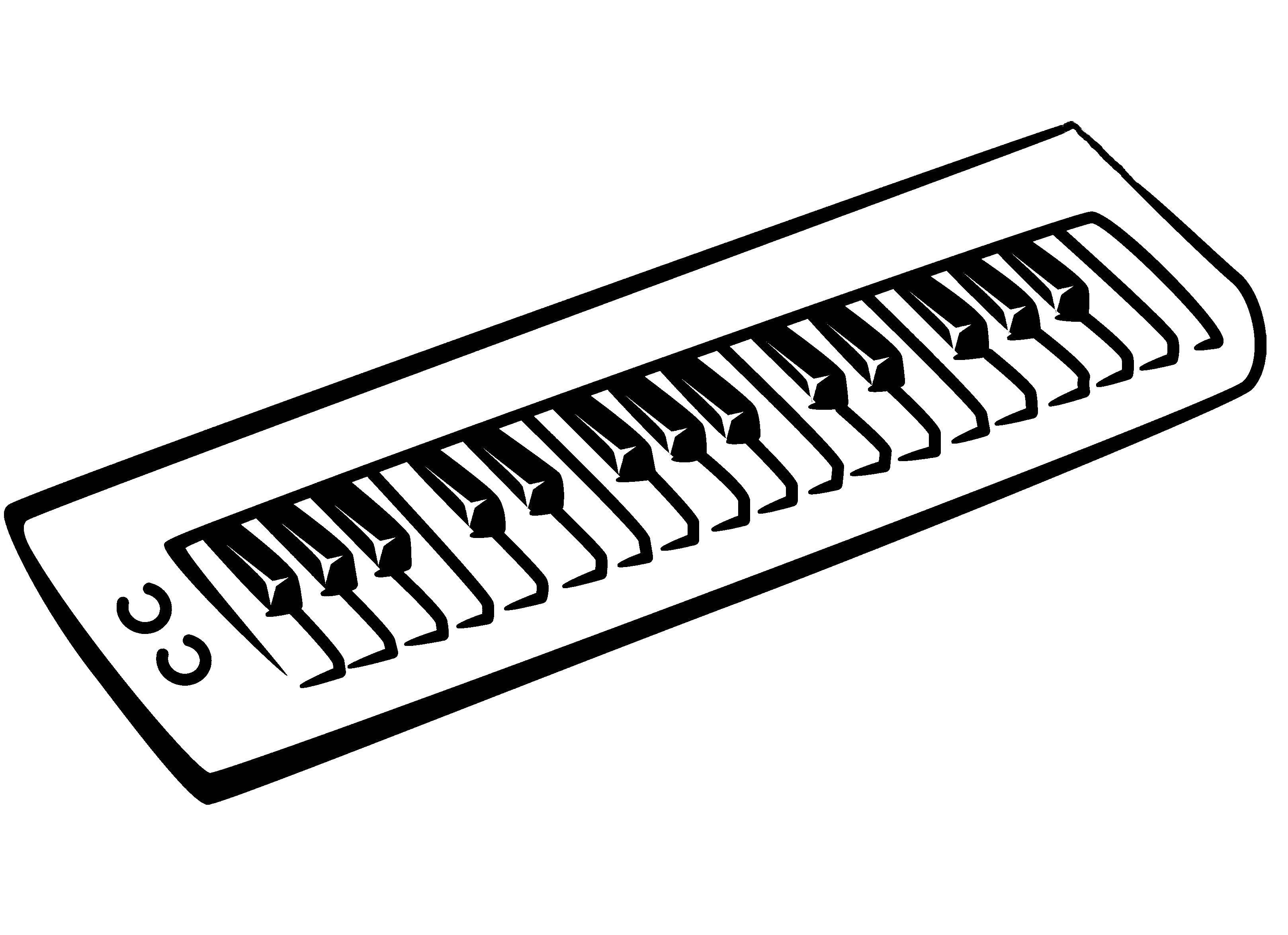 Coloring Cifrovoe piano. Category Musical instrument. Tags:  piano.