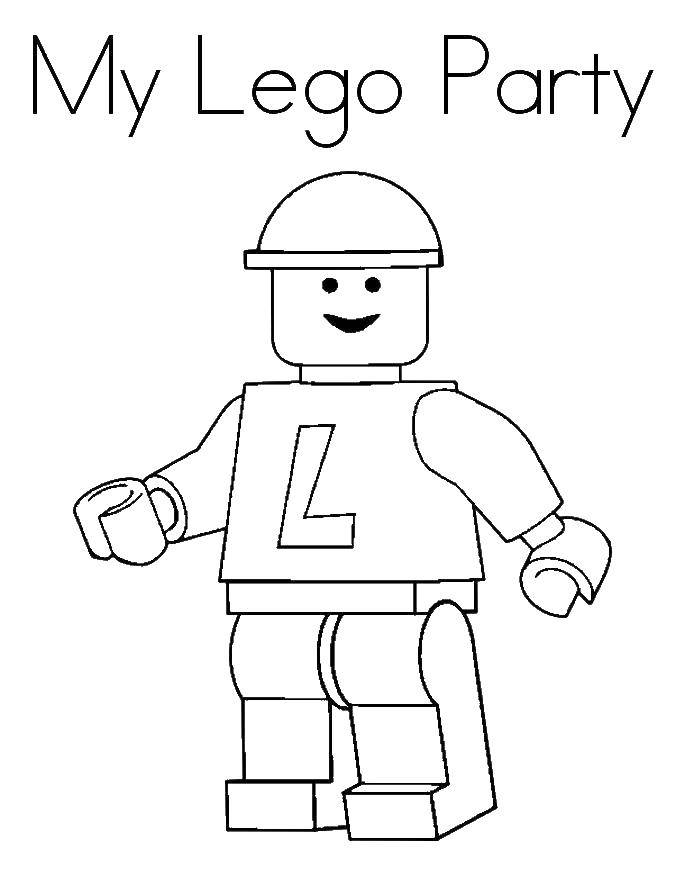 Название: Раскраска Лего. Категория: Лего. Теги: игры, конструктор, Лего.