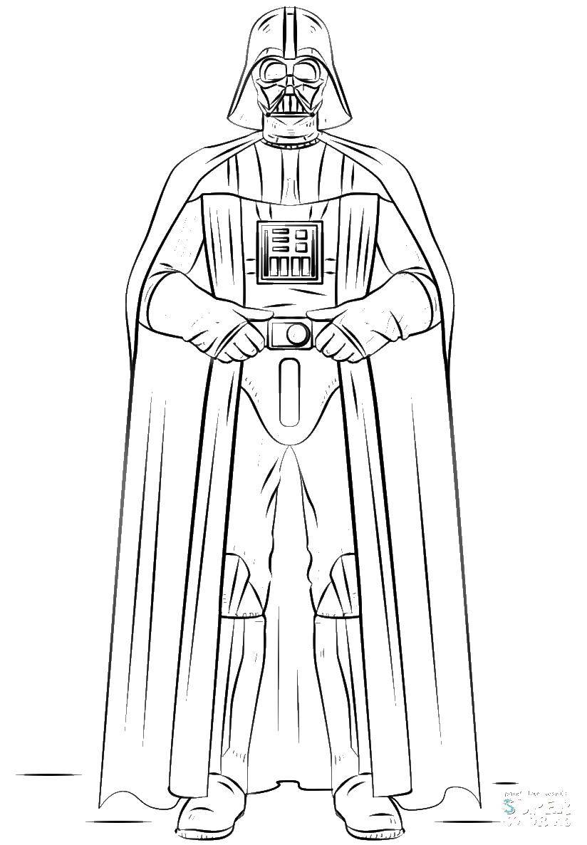 Coloring Darth Vader from star wars. Category The characters from the movies. Tags:  Star Wars .