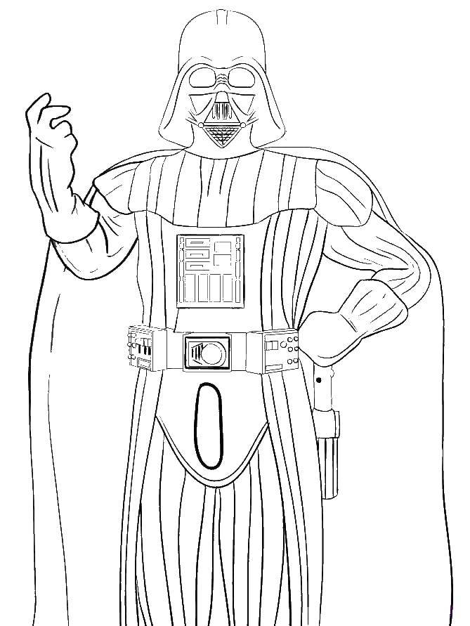 Coloring Darth Vader from star wars. Category movie. Tags:  Star Wars .