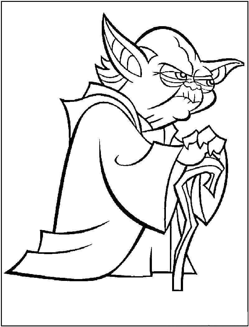 Coloring Master Yoda. Category The characters from the movies. Tags:  Star Wars .