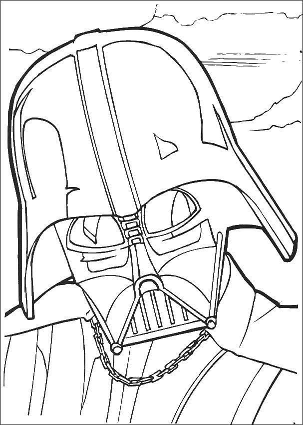 Coloring Darth Vader from star wars. Category star wars . Tags:  Star Wars .