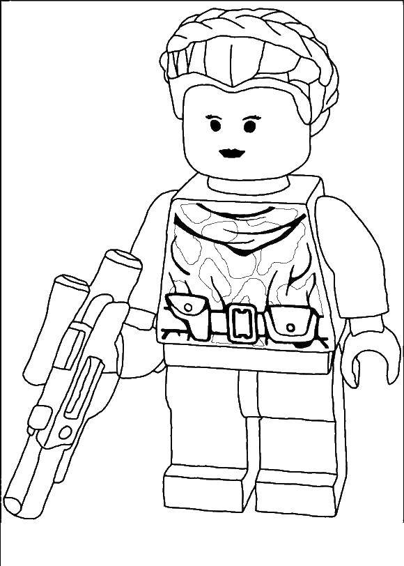 Название: Раскраска Звездные войны. Категория: Лего. Теги: Конструктор, Лего.