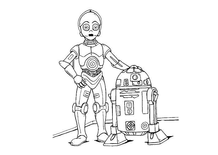 Coloring Droids. Category star wars . Tags:  droids , star wars.