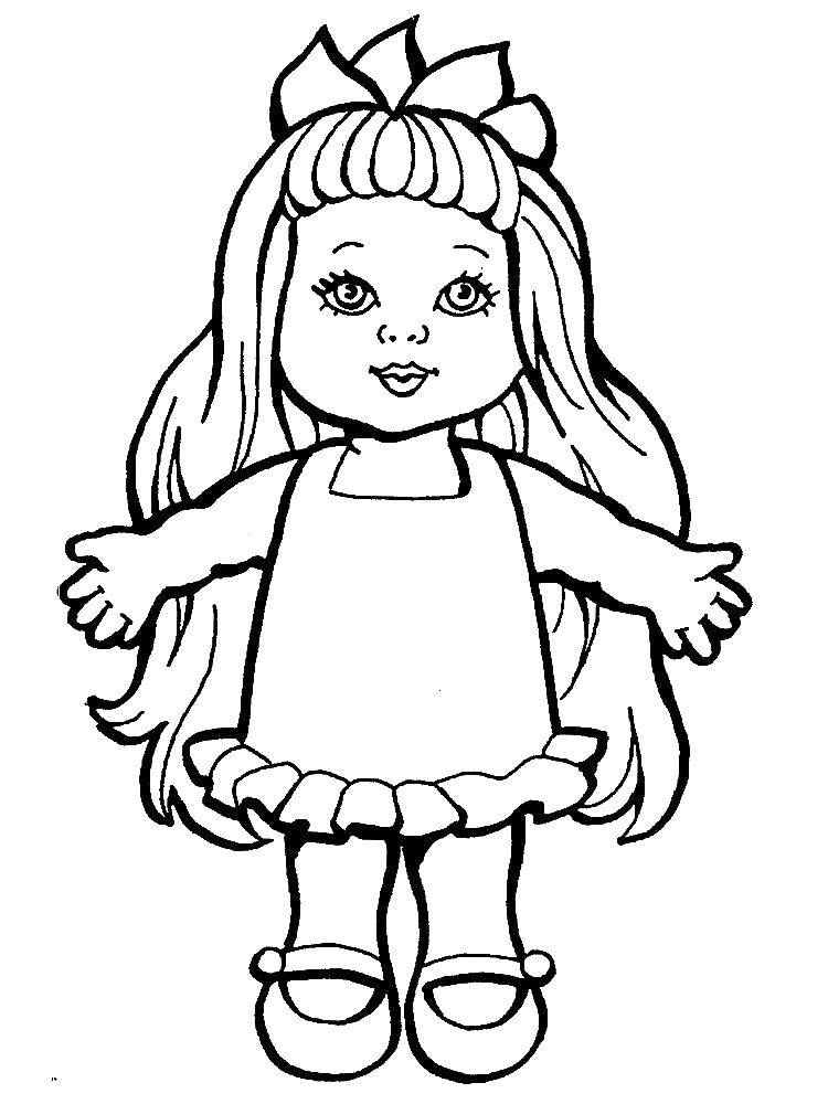 Coloring Doll. Category toy. Tags:  doll, girl.