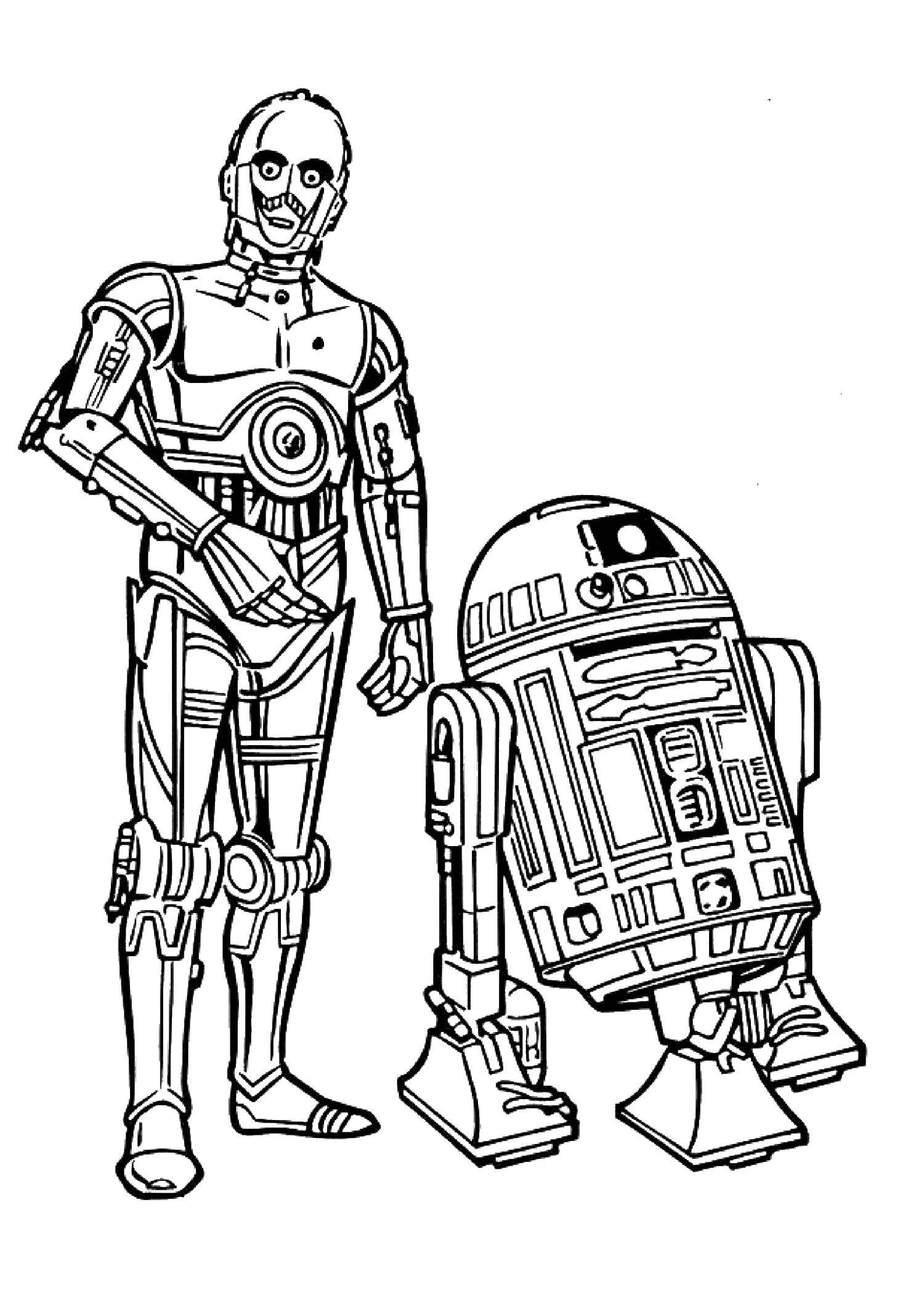 Coloring Droids. Category star wars . Tags:  star wars , droids.