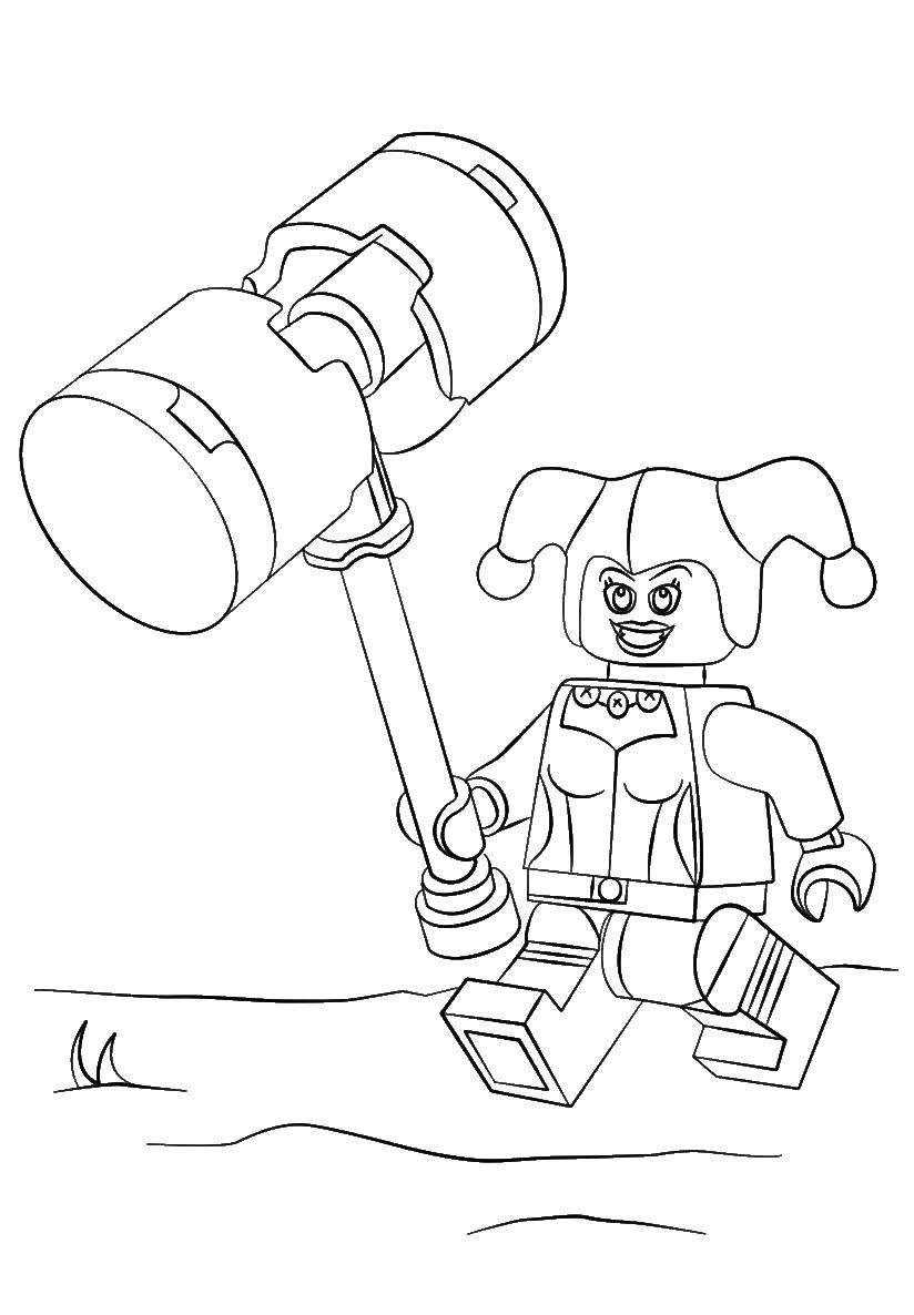 Coloring Character LEGO. Category LEGO. Tags:  LEGO, constructor.