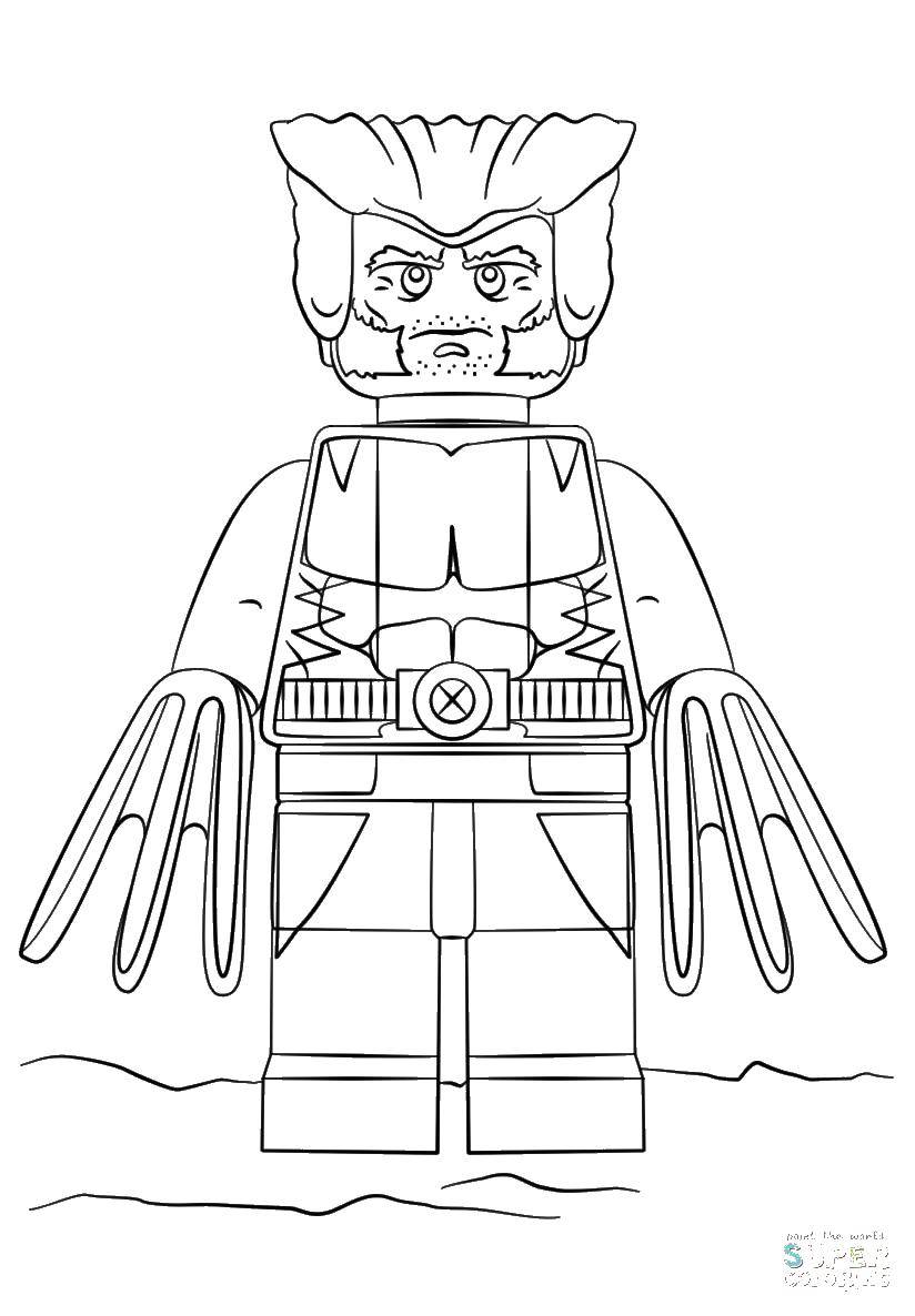 Coloring LEGO Wolverine. Category LEGO. Tags:  LEGO, Wolverine.