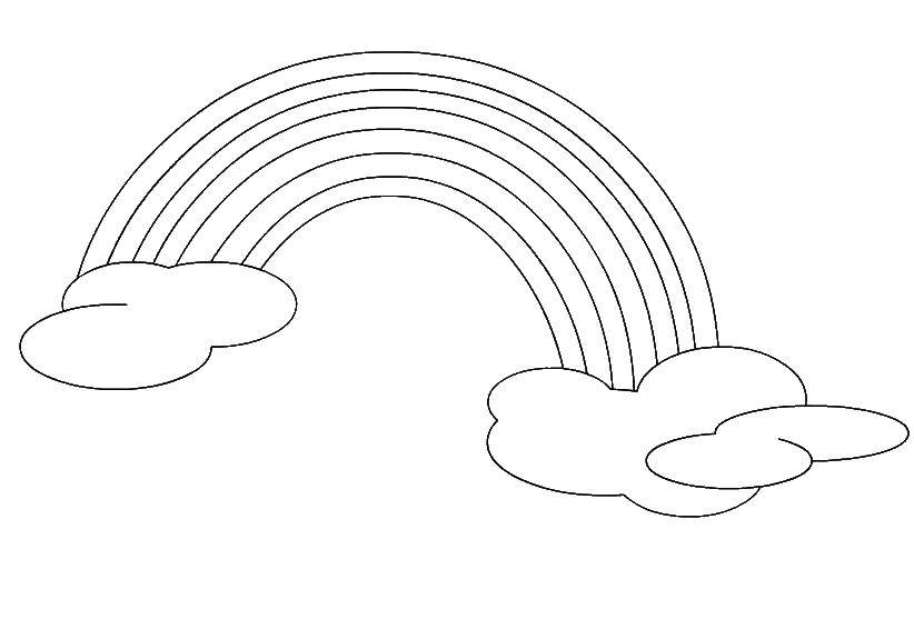 Coloring Rainbow. Category The rainbow. Tags:  the rainbow.