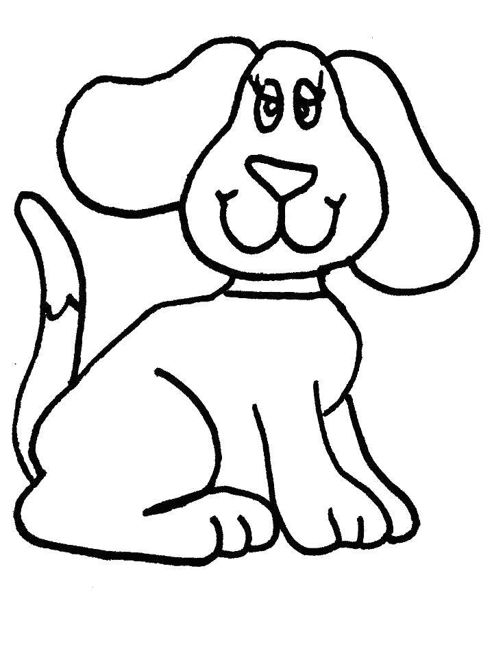 Coloring Good doggie. Category Pets allowed. Tags:  animals, dog, dog.