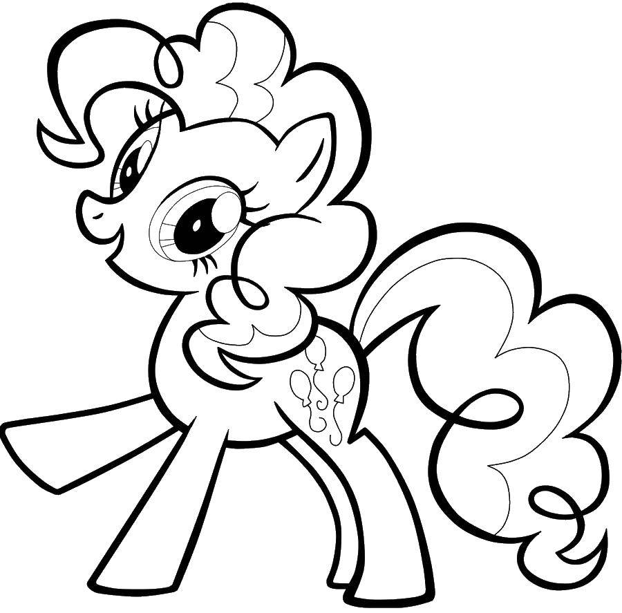 Coloring Pinkie pie. Category The rainbow. Tags:  Pinkie pie, my little pony.