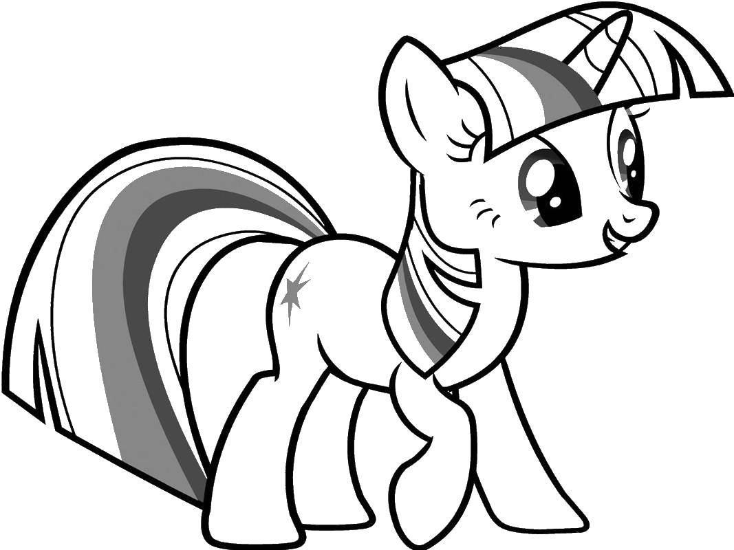 Coloring Sparkle. Category my little pony. Tags:  Twilight, pony.