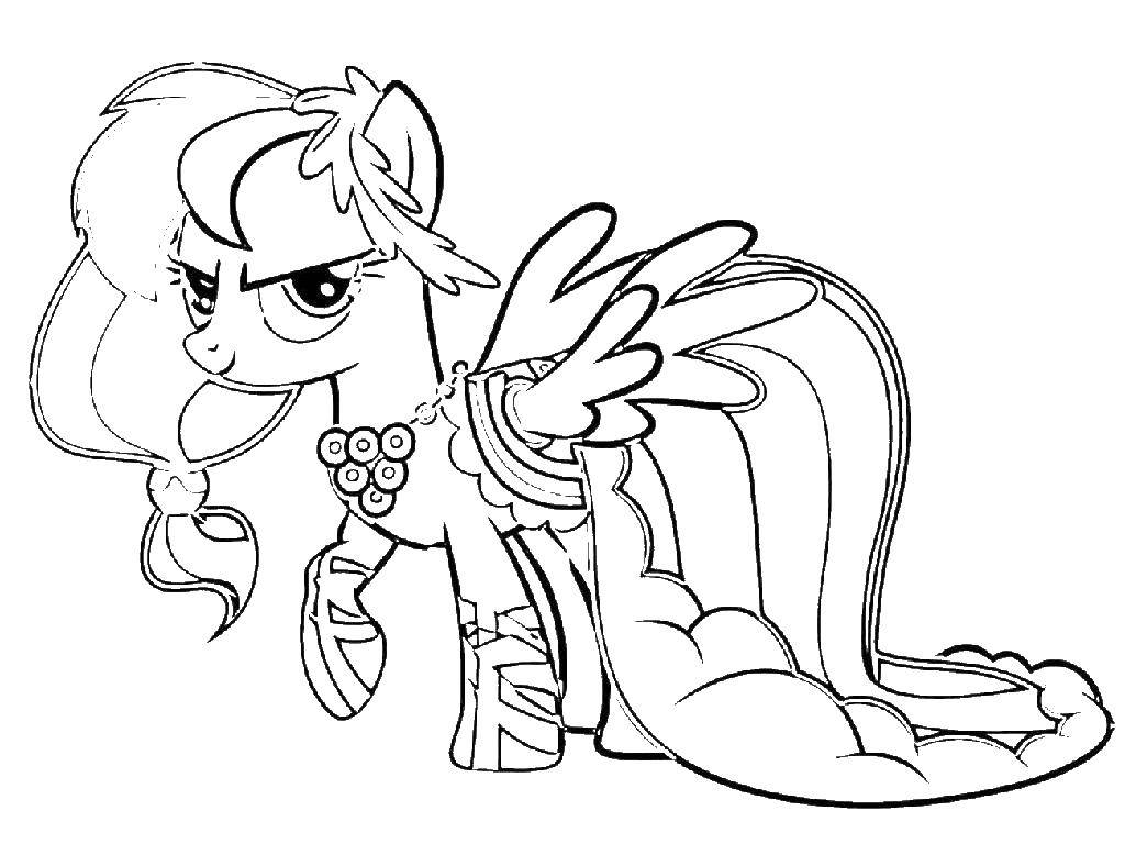 Coloring Pony. Category Ponies. Tags:  pony tale, girls.