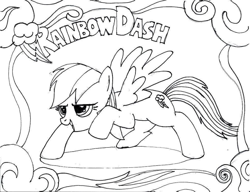 Coloring Pony. Category Ponies. Tags:  pony tale, girls.