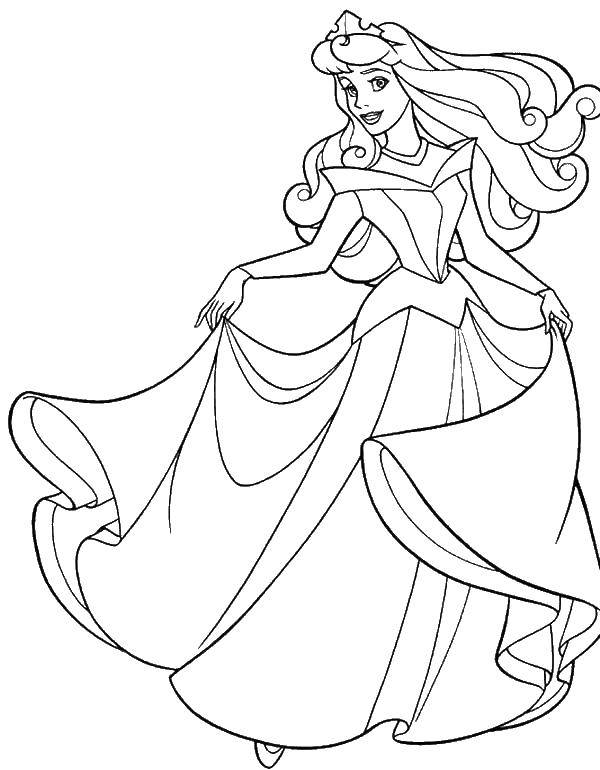 Coloring Sleeping beauty. Category Princess. Tags:  Princess , beauty.