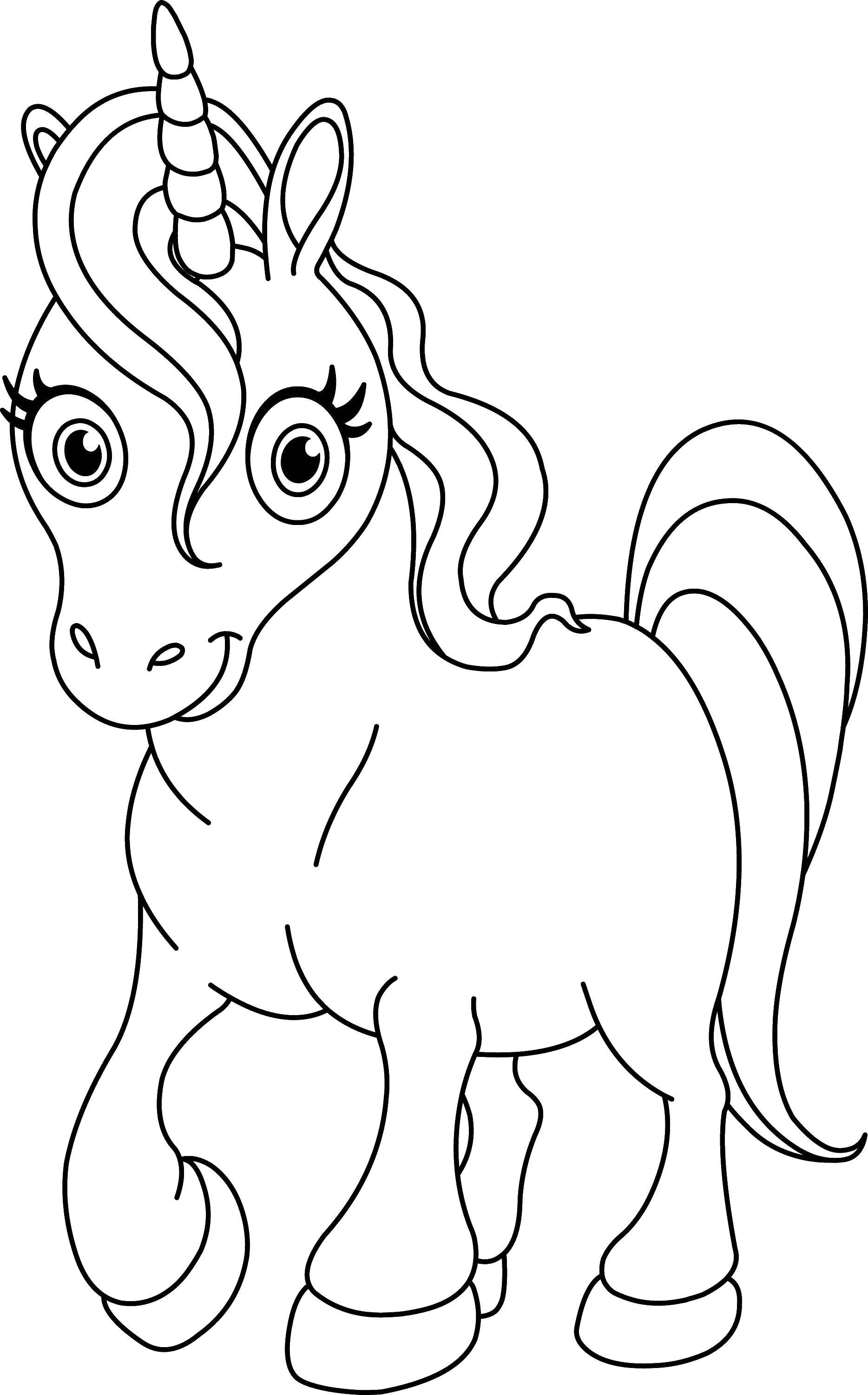 Coloring Cute pony. Category Ponies. Tags:  pony tale, girls.