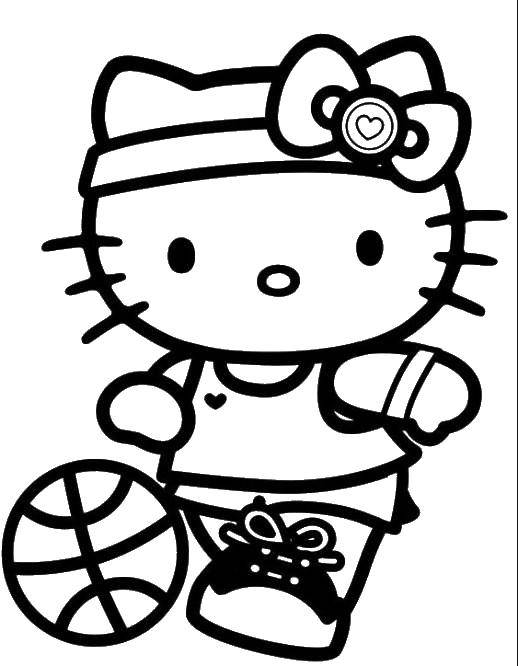 Coloring Athlete kitty. Category Sports. Tags:  Hello Kitty.