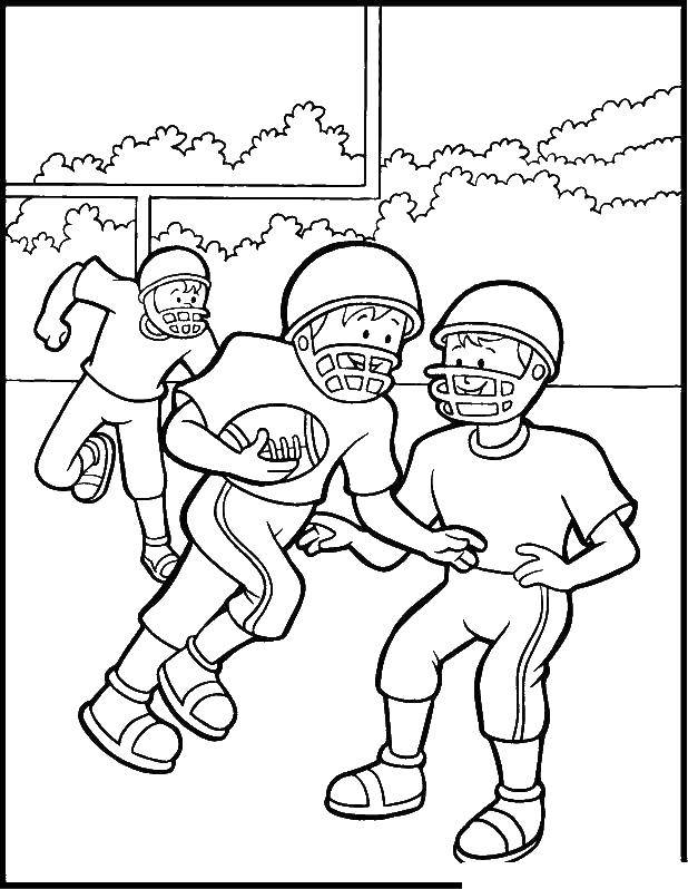 Coloring American football. Category Sports. Tags:  American football.