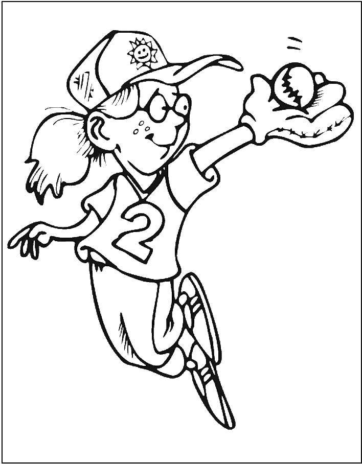 Coloring Beisbolista. Category Sports. Tags:  Sports, baseball.