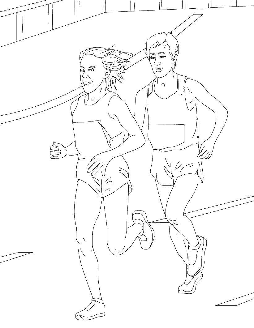 Coloring Athletics. Category Sports. Tags:  athletes, running.