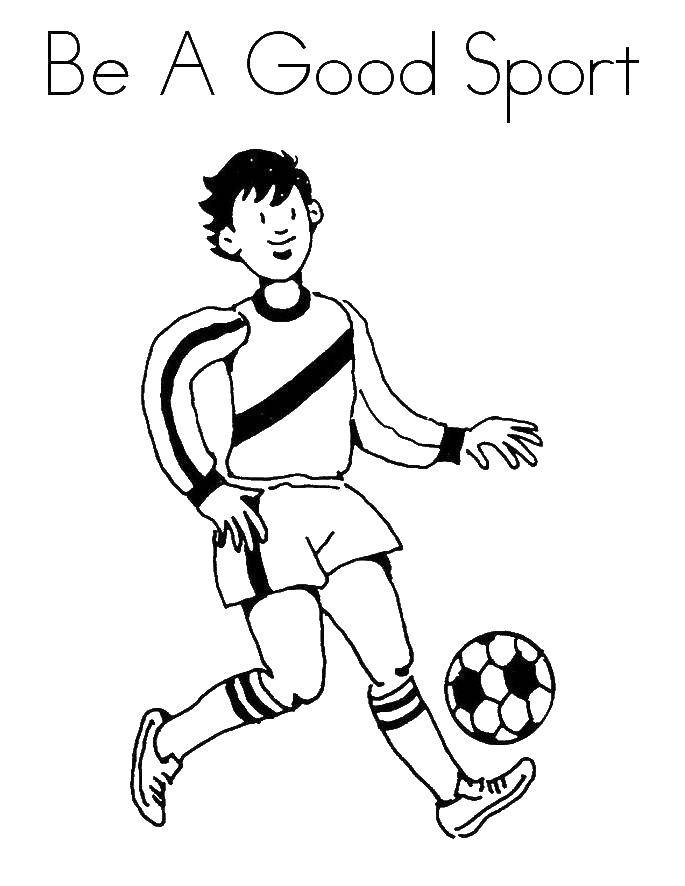 Coloring Player. Category Sports. Tags:  football, football player.