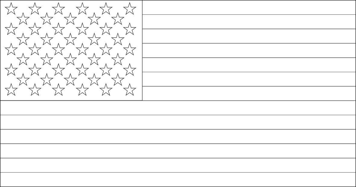 Название: Раскраска Флаг сша. Категория: США. Теги: США, флаг.