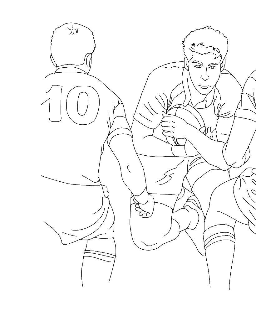 Coloring Rugby. Category Sports. Tags:  Sports, Rugby.
