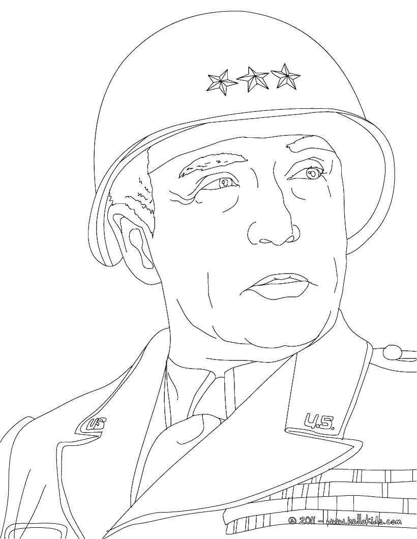 Coloring Soldiers. Category military. Tags:  war, soldier, helmet.