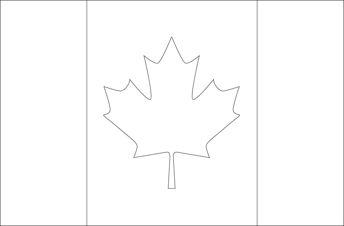 Название: Раскраска Флаг канады. Категория: Флаги. Теги: Флаг.