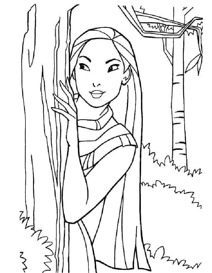 Coloring Pocahontas. Category Princess. Tags:  Pocahontas.