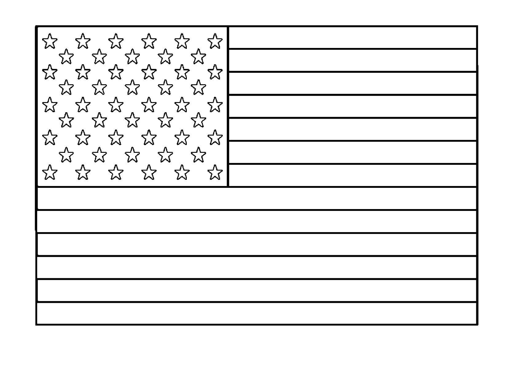 Coloring USA flag. Category USA . Tags:  flag, USA, America.