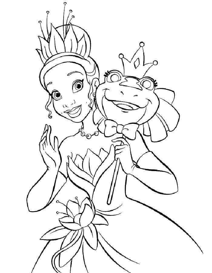 Coloring The frog Princess. Category Princess. Tags:  Princess , frog.