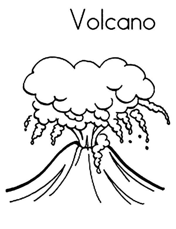Опис: розмальовки  Виверження вулкана. Категорія: Вулкан. Теги:  Вулкан.