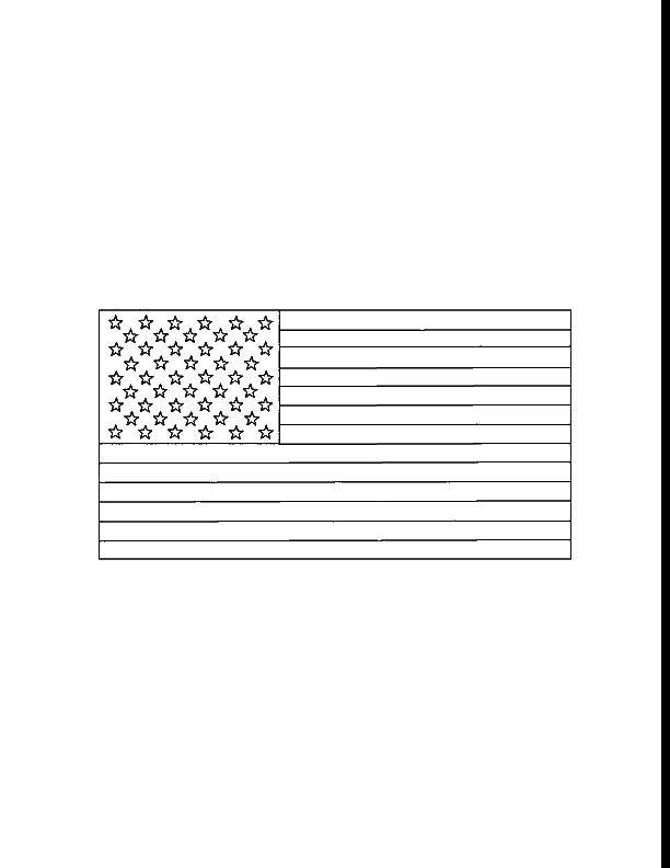 Название: Раскраска Флаг соединенных штатов америки. Категория: США. Теги: Америка.