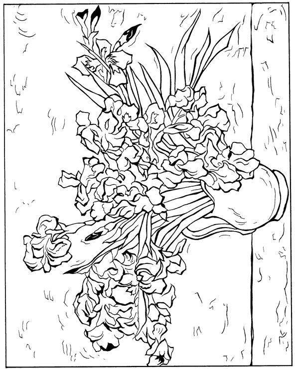 Coloring Beautiful bouquet. Category flowers. Tags:  Flowers, bouquet, vase.