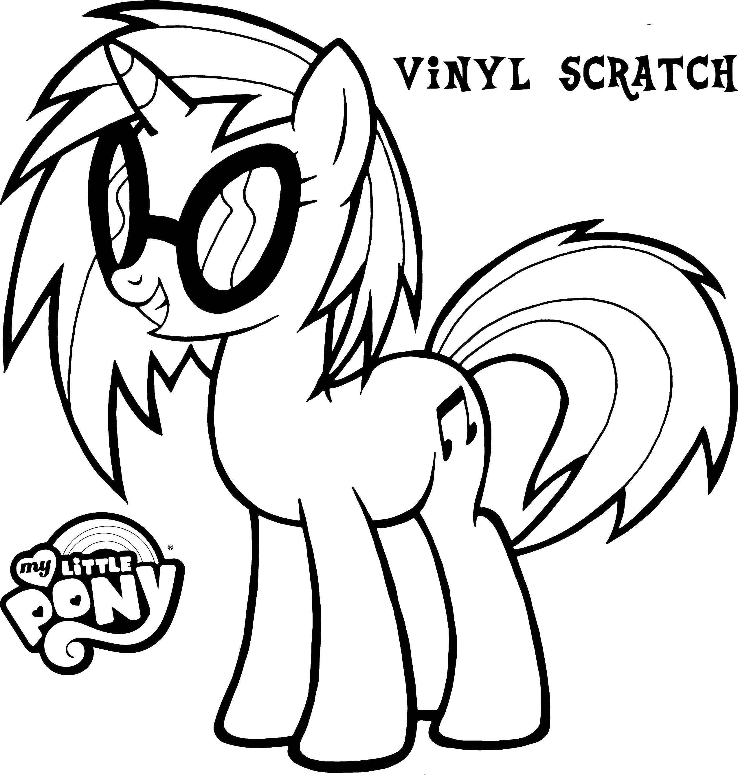 Coloring My cute pony vinyl. Category cartoons. Tags:  ponies.