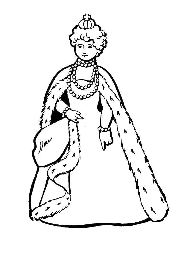 Coloring The Queen of England. Category The Queen. Tags:  coat.