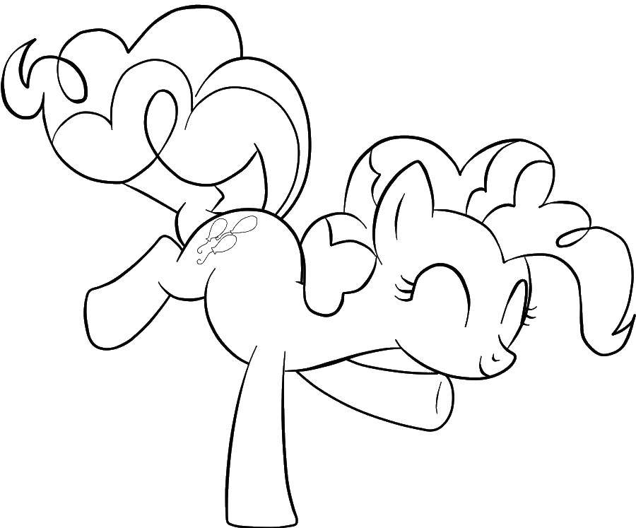 Раскраска Мой маленький пони: Пинки Пай