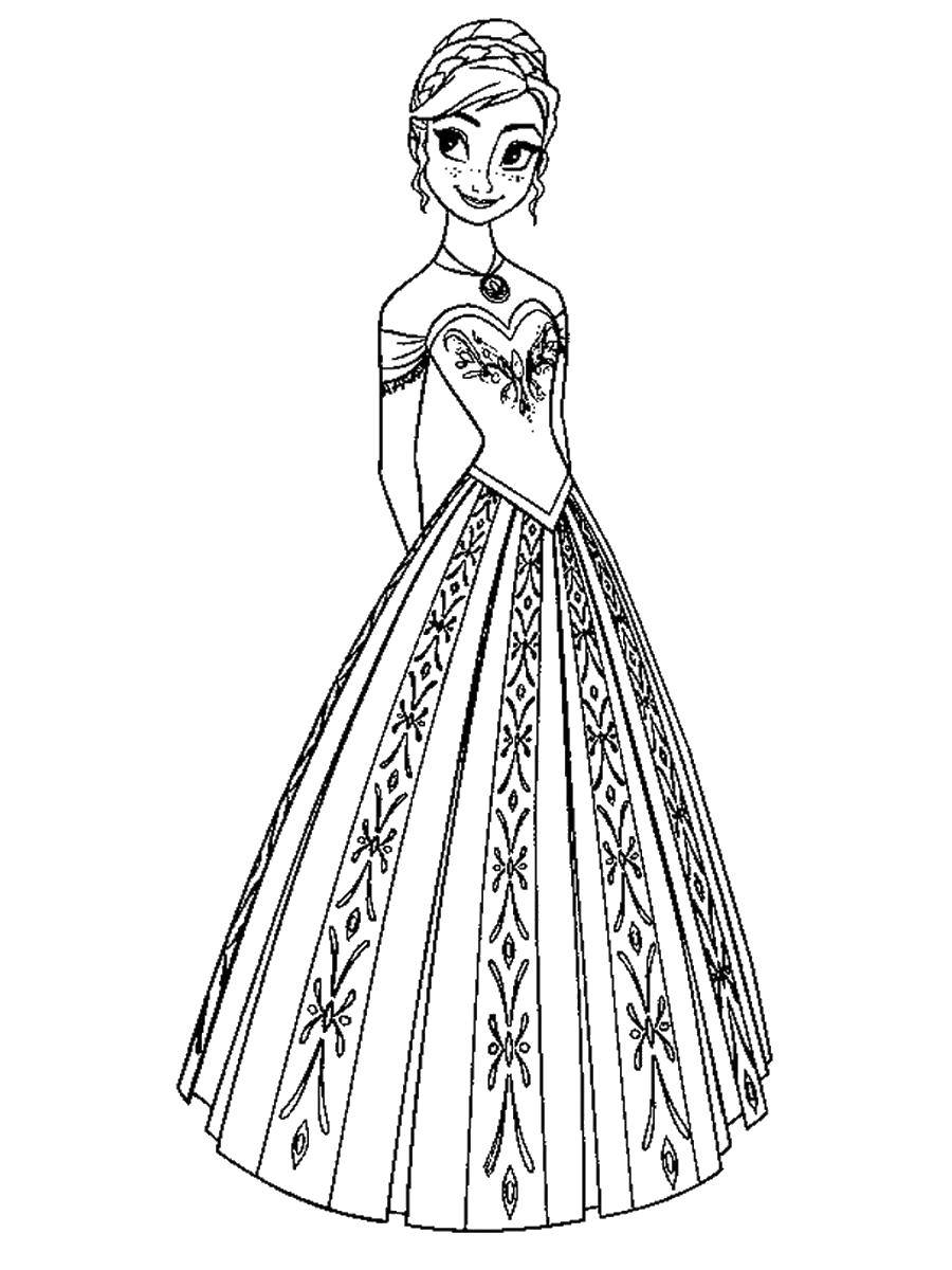 Coloring Cartoon characters cold heart . Category Disney coloring pages. Tags:  Disney, Elsa, frozen, Princess.