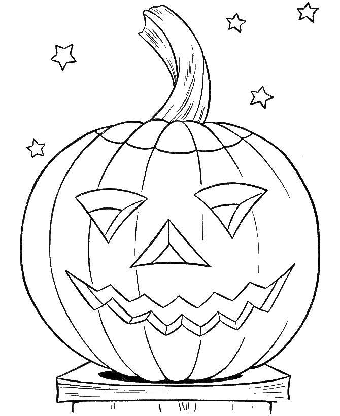 Coloring Pumpkin on Halloween. Category Halloween. Tags:  pumpkin.