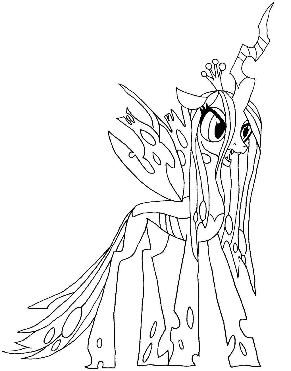 Coloring Unicorn. Category Ponies. Tags:  pony tale, girls, unicorn.