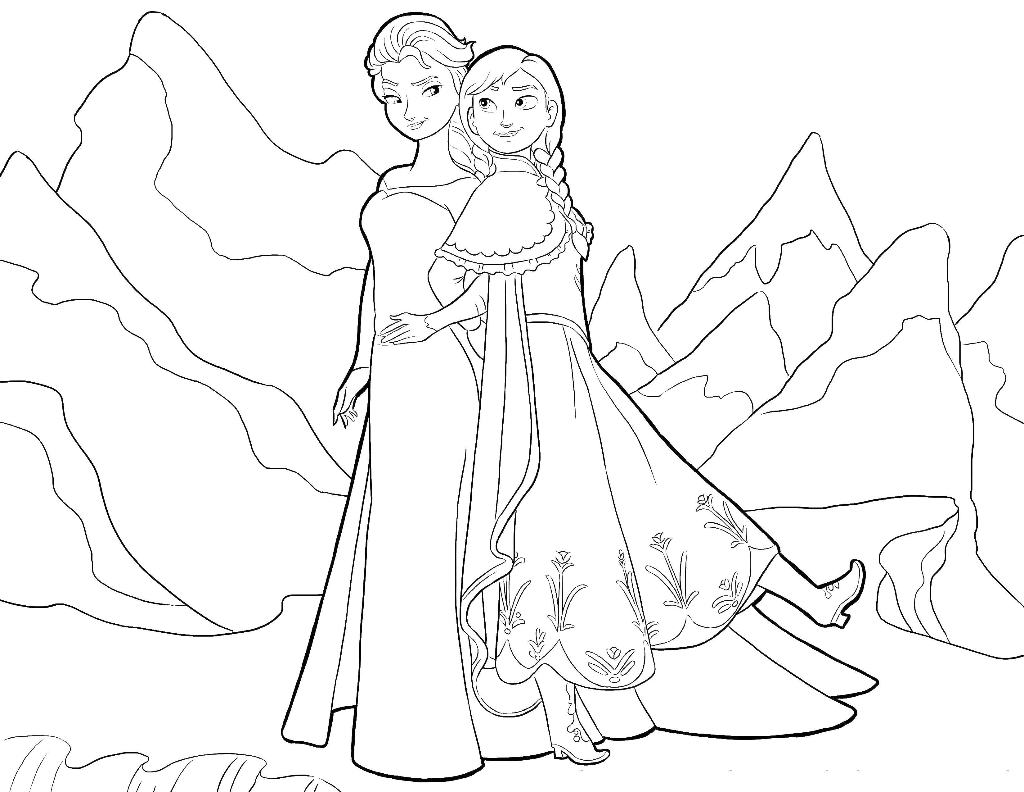 Coloring The Queen and the Princess. Category The Queen. Tags:  Queen, Princess, mother, daughter.