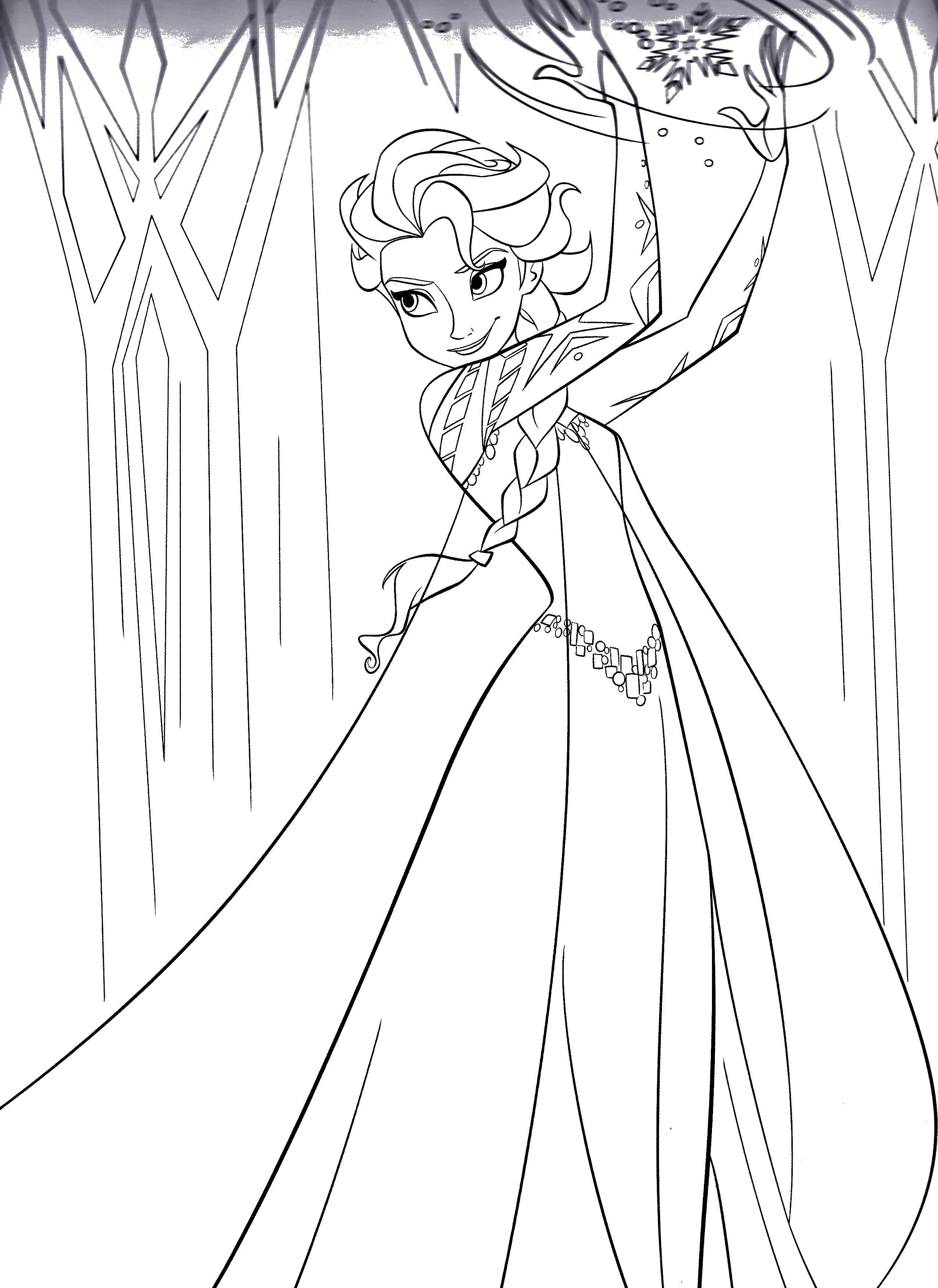 Coloring Princess Elsa. Category Princess. Tags:  Princess , fairytale, Elsa.