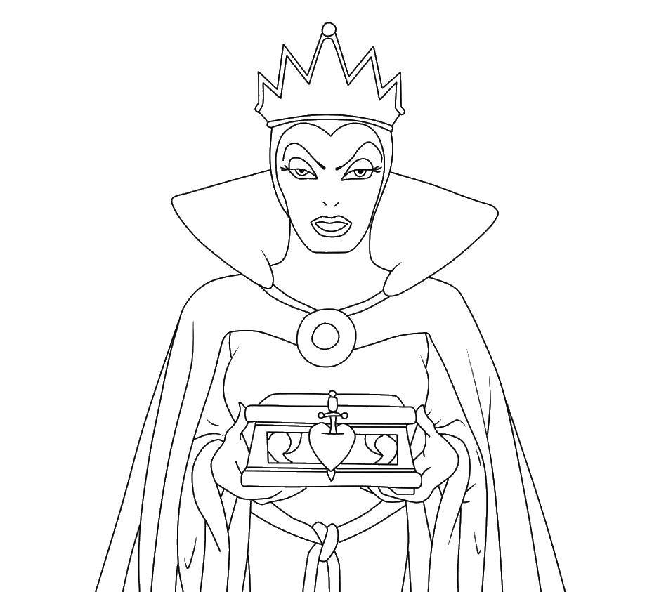 Coloring The snow Queen. Category The Queen. Tags:  tale, the Queen, the snow Queen.
