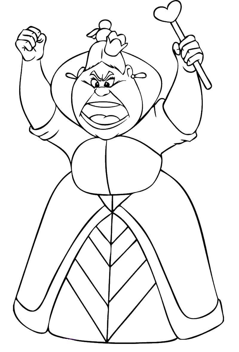 Coloring Evil korleva. Category The Queen. Tags:  Queen, crown.